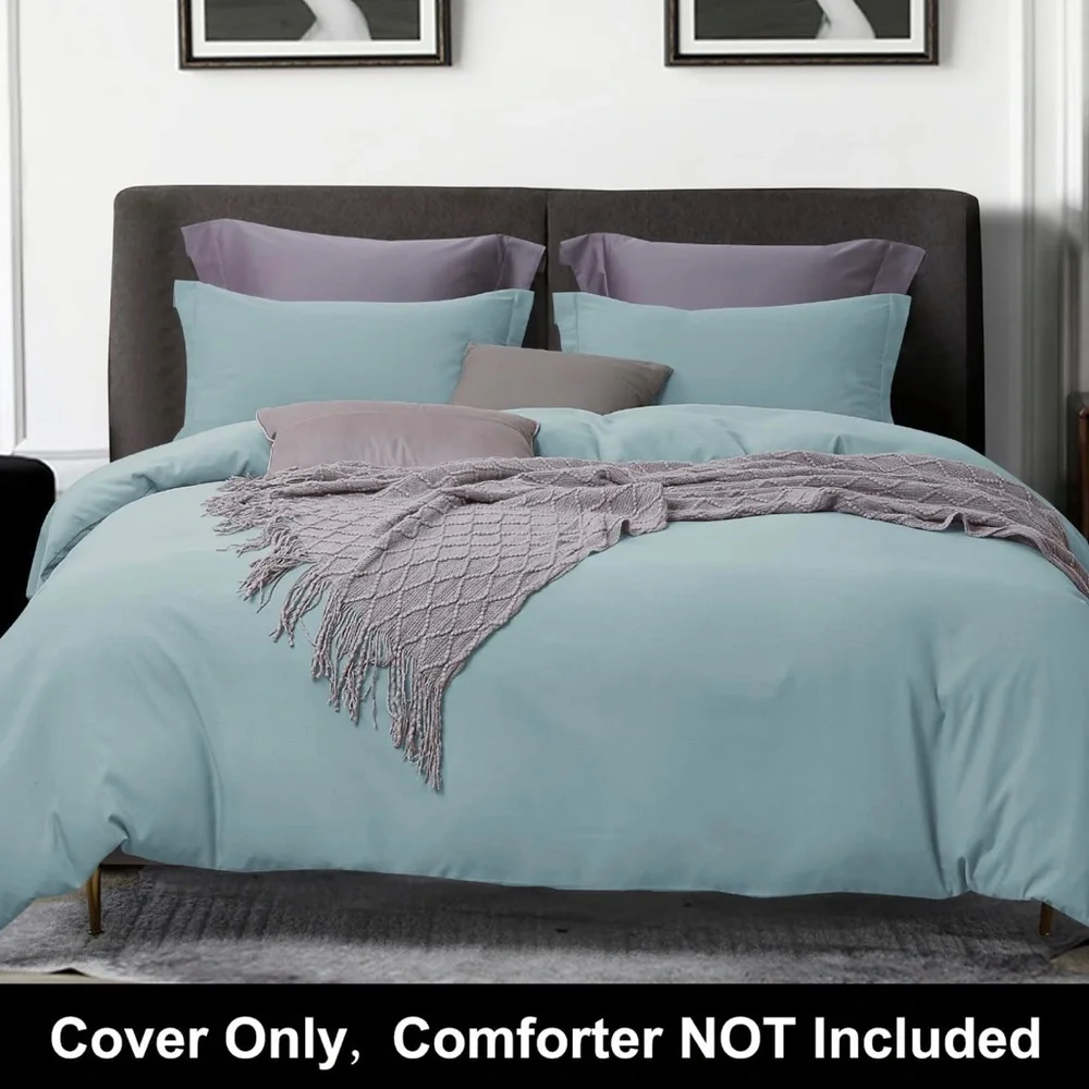 Bedelite King Duvet Cover Super Soft & Comfortable Bedding Set Grayish